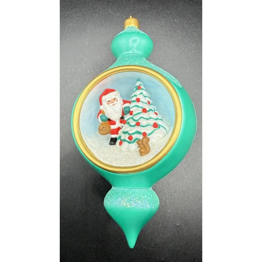 Hallmark Keepsake Member Exclusive Inside Story Santa Ornament No Box EUC -Lo16